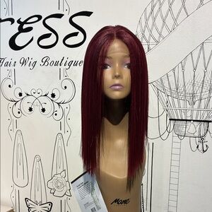 Burgundy Straight human hairstyle mix-